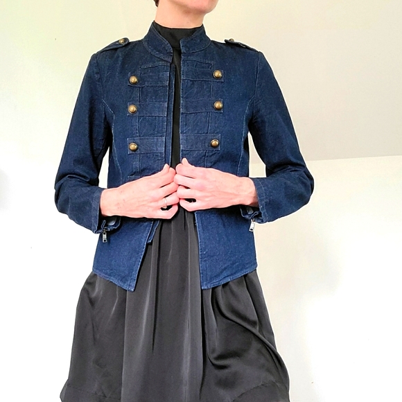 Banana Republic Jackets & Blazers - BANANA REPUBLIC - Denim military style jacket